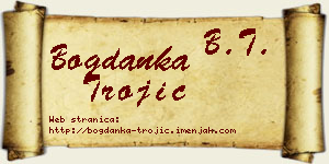Bogdanka Trojić vizit kartica